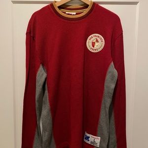 Throwback San Francisco 49ers Long sleeve top - Mitchell & Ness - Vintage -Large